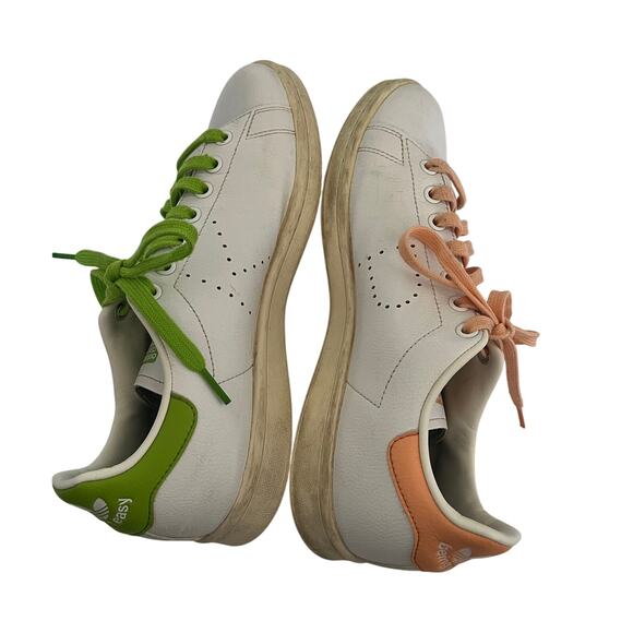 Adidas Stan Smith x Disney Miss Piggy Kermit Sneakers Men's 8 Pink & Green - Picture 10 of 12